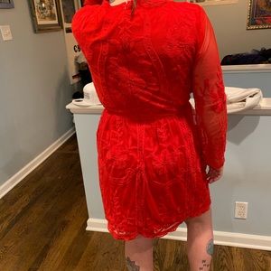 A Beautiful Soul red lace dress